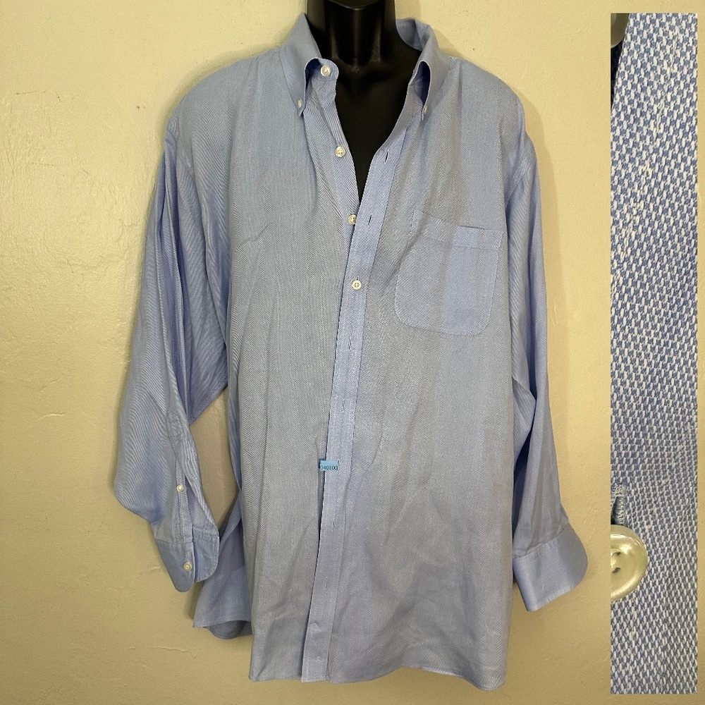 Proper Cloth Custom Button Down 20.5 Neck 29" Arm… - image 1